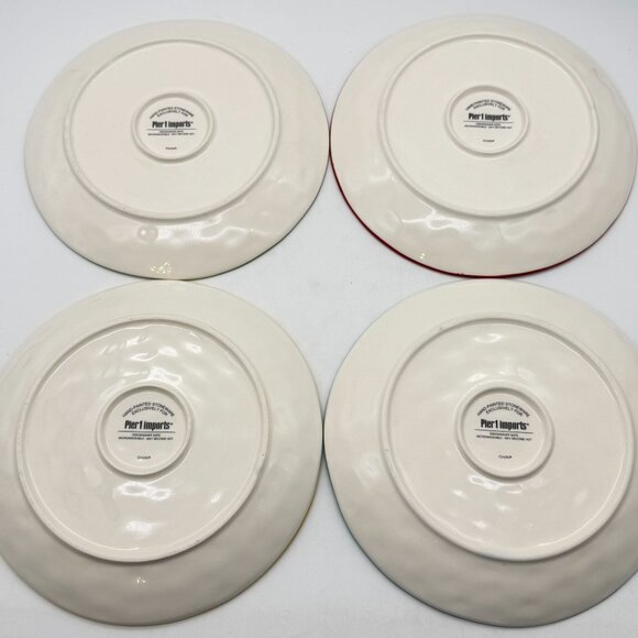 Pier 1 Imports spring farm animal salad plates 8.5" Easter luncheon plates sandw - Picture 12 of 12